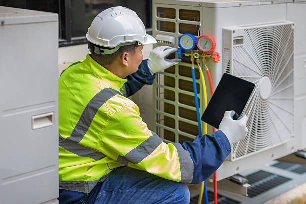 Professional Hvac technician working in Clifton, VA